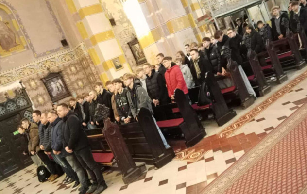 Msza św. z udziałem ZSP Mechaniczno-Elektrycznych. 30 października 2025 rok.